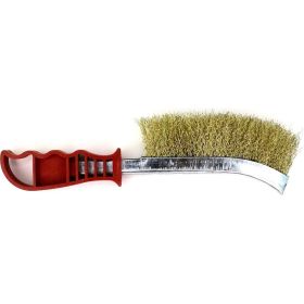 Универсальная ручная щетка EuroBrush 230x130, ворс гофрированная латунированная сталь 0,30 13-011 EB-XBS1L (артикул 26517308) – фото 3