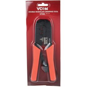 Обжимные клещи VCOM для разъемов RJ45, RJ12, RJ11, 6p6c,8p8c, с фиксатором NT082 (артикул 16170985) – фото 2