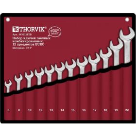Набор гаечных комбинированных ключей THORVIK W3S12ETB ARC 12 предметов EURO 52604 (артикул 15873002) – фото 1