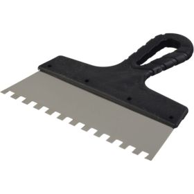 Зубчатый шпатель нержавеющая сталь 200мм зуб 8х8мм Jettools 6303К (артикул 16368690) – фото 1