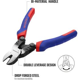 Бокорезы WORKPRO 180 мм (7 дюймов) для тяжелых работ WP231090 (артикул 23298735) – фото 4