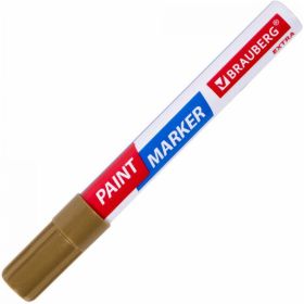 Лаковый маркер-краска BRAUBERG EXTRA paint marker 4 мм, золотой, улучшенная нитро-основа, 151981 (артикул 16729251) – фото 3