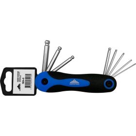 Набор имбусовых складных шестигранных ключей vertextools 1.5–8, 8 предметов 1634-8 (артикул 23240907) – фото 5