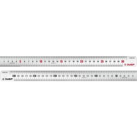Про-30 Усиленная нержавеющая линейка 0,30 м ЗУБР 34280-030 (артикул 25146399) – фото 1