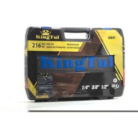 Набор инструментов KINGTUL 216пр. 1/4"", 3/8"", 1/2"" (6гр.) KT-38841 50523 (артикул 20392960) – фото 3