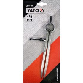 Разметочный циркуль YATO 150мм YT-72106 (артикул 23613033) – фото 2