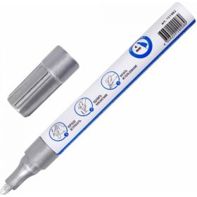 Лаковый маркер-краска BRAUBERG EXTRA paint marker 4 мм, серебряный, улучшенная нитро-основа, 151982 (артикул 16729716) – фото 5