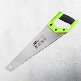 Ножовка (пила) по деревуDELI DL6840b 400 мм, 7 зубьев на дюйм, 3D заточка, рукоять из двухкомпонентного противоударного пластика 114789 (артикул 26146187) – фото 2