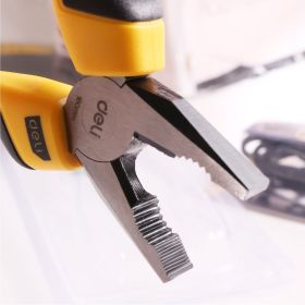 Комбинированные плоскогубцы DELI dl2006z 160мм сталь crv, прорезиненная двухкомпонентная рукоять 110701 (артикул 26145959) – фото 4