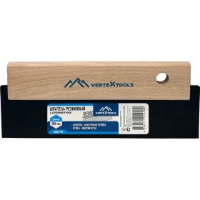 Резиновый шпатель vertextools 195 мм, с деревянной ручкой 1606-195 (артикул 25907963) – фото 1