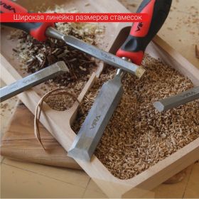 Стамеска с двухкомпонентной рукояткой VIRA 30 мм 811030 (артикул 28470056) – фото 5