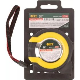 Рулетка FIT ""Техно"" прорезиненный корпус, двойной стопор, 5 м, 25 мм 17266 (артикул 25618017) – фото 4