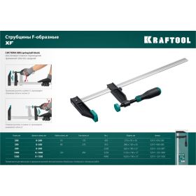Струбцина KRAFTOOL XF-500/120 тип F 500/120 мм 32011-120-500_z01 (артикул 17832718) – фото 8