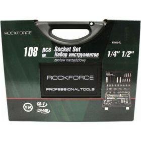 Набор торцевых головок и 6-гранных вставок Rockforce 108 предметов RF-41082-5L (артикул 17833330) – фото 3