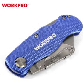 Алюминиевый складной нож общего назначения WORKPRO трапеция W011004 (артикул 25973885) – фото 6