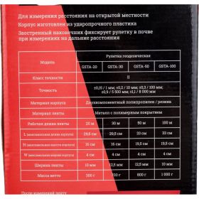 Геодезическая рулетка 50м Gigant GSTA-50 (артикул 25547955) – фото 11