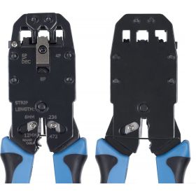 Обжимной инструмент Cabeus для RJ-45 (8р8с), RJ-11/12 (6р6с, 6р4с, 6р2с), 4р4с, 4р2с, профессиональный HT-2008A (артикул 26147891) – фото 2