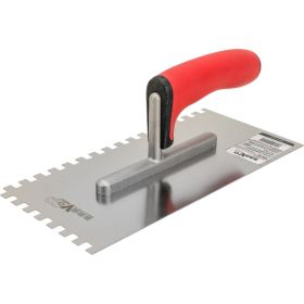 Гребёнка из нержавеющей стали с ручкой COMENSAL BRAVO SOFT 130х270 8х8 904-00 (артикул 16258879) – фото 3