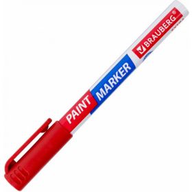 Лаковый маркер-краска BRAUBERG EXTRA paint marker 1 мм, красный, улучшенная нитро-основа, 151964 (артикул 16729051) – фото 4