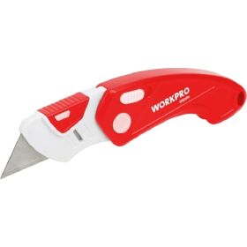 Складной нож WORKPRO пластиковый, быстросменный WP211004 (артикул 25973729) – фото 1