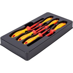 Набор отвёрток KNIPEX VDE, тонкие, 6 предметов, SL2.5/4, PlusMinus PH/S PZ/S 1/2 KN-002012V05 (артикул 16199886) – фото 2