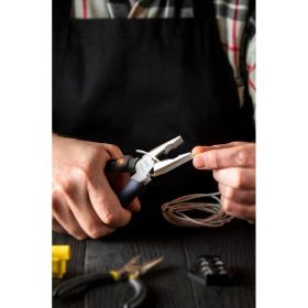 Комбинированные плоскогубцы DELI home series gray ht2007c 180мм эксклюзивный дизайн, рукоятка софттач пластик, подарочная упаковка 112892 (артикул 26146061) – фото 2
