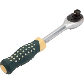Реверсивная трещотка с резиновой ручкой 1/2 ROCKFORCE RF-80242 (артикул 15995871) – фото 2