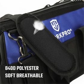 Сумка для инструмента WORKPRO 640D 420x230x270 мм, с широким горлом, на молнии, с пластиковым дном WP281007 (артикул 23424099) – фото 4
