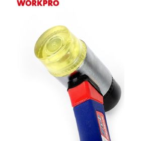 Молоток-киянка WORKPRO двухсторонняя, ПВХ пластик WP241036 (артикул 25973573) – фото 4