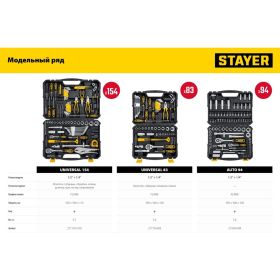 Универсальный набор инструмента STAYER Auto 94 94 предмета 27760-H94_z01 (артикул 23063667) – фото 5