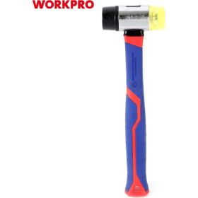Молоток-киянка WORKPRO двухсторонняя, ПВХ пластик WP241036 (артикул 25973573) – фото 6