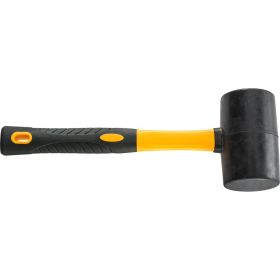 Резиновый молоток (киянка) HARDY 75 мм, ручка 2K, черный 2028-920075 (артикул 18506395) – фото 1