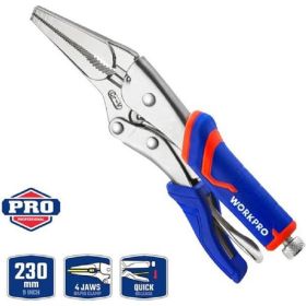 Зажимные клещи WORKPRO 165 мм, 6-1/2 дюймов, CR-V, с удлиненным захватом WP231075 (артикул 25973747) – фото 4