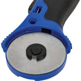 Раскройный роликовый нож BRAUBERG 45 мм, круглое лезвие, резиновые вставки 237162 (артикул 17492388) – фото 4