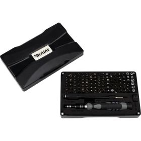 Отвертка с битами для точных работ KRANZ RA-05 CR-V, 106 предметов KR-12-4755 (артикул 19699876) – фото 1