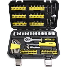 Набор инструментов WMS Tools 130пр. 1/4"", 6гр, 4-14мм WMC-20130(48166) (артикул 27622824) – фото 1