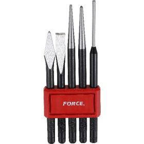 Набор выколоток, зубило и крейцмейсель 5 предметов FORCE 5054 (артикул 15848961) – фото 1