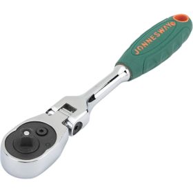 Трещоточная рукоятка Jonnesway R4102 с шарниром 1/4 DR, 36 зубцов, 155 мм 46382 (артикул 22197657) – фото 1