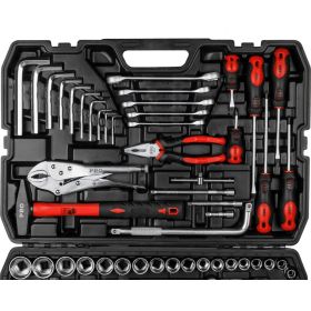 Набор инструментов STARTUL PRO Stuttgart 1/4"", 3/8"", 1/2"" 6 граней, 142 предмета PRO-142S (артикул 25660665) – фото 3