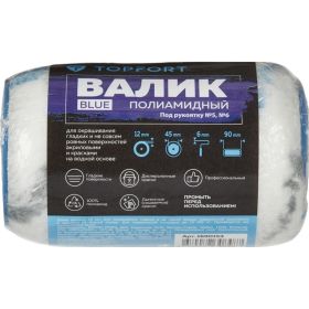 Запасной валик Topfort blue полиамидный, 45x90 мм 1690153 (артикул 28586036) – фото 3