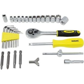 Набор инструментов WMS Tools 130пр. 1/4"", 6гр, 4-14мм WMC-20130(48166) (артикул 27622824) – фото 4