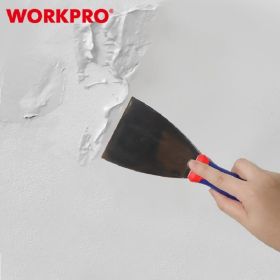 Шпатель WORKPRO гибкий, нержавеющая сталь, 60 мм WP321010 (артикул 27727962) – фото 8