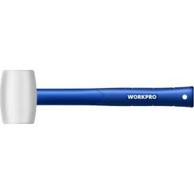 Резиновая киянка WORKPRO 450г, белая WP241040 (артикул 25973873) – фото 1