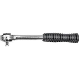Трещотка TOYA 3/8"", 195 мм, пластиковая ручка 53520 (артикул 23137197) – фото 1