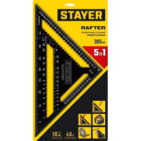 Универсальный кровельный угольник STAYER Rafter 5-в-1 305 мм 34306-30 (артикул 26157443) – фото 9