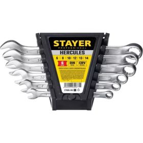 Набор комбинированных гаечных ключей Stayer 6 шт 6 - 14 мм HERCULES 27085-H6_z01 (артикул 15924189) – фото 1