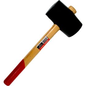 Киянка TOOLAS с деревянной ручкой, 910 гр, черная резина 00008615 (артикул 26772542) – фото 1