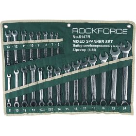 Набор ключей ROCKFORCE 22 предмета RF-5147R (артикул 16254473) – фото 1