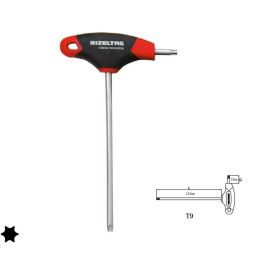 Т-образный ключ TORX 6-гранный с рукояткой T9 IZELTAS 4909220009 (артикул 15861239) – фото 2