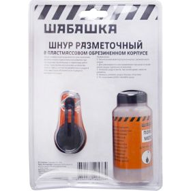 Разметочный шнур ШАБАШКА в пластмассовом обрезиненном корпусе, порошок, 30 м 228552 (артикул 26577638) – фото 4